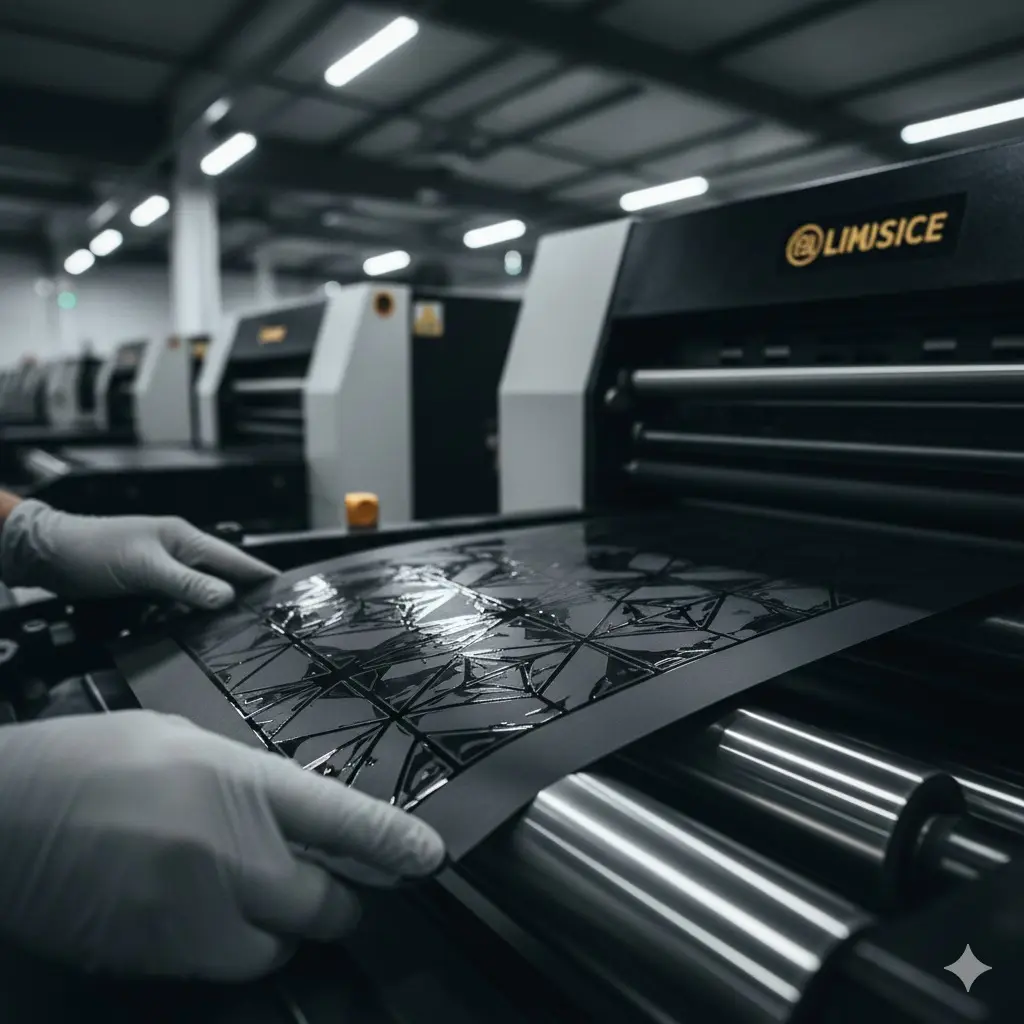 Imagem de uma máquina de impressão gráfica